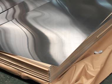 aluminum sheet interleaved with paper